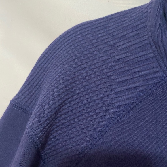 UNDERARMOUR MENS SIZE Large NAVY ANNAPOLIS FLEECE LINED HOODED SWEATSHIRT CLEAN - Picture 5 of 13